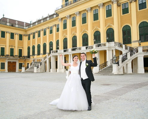 Hochzeits-Fotoreportage Wien Schönbrunn