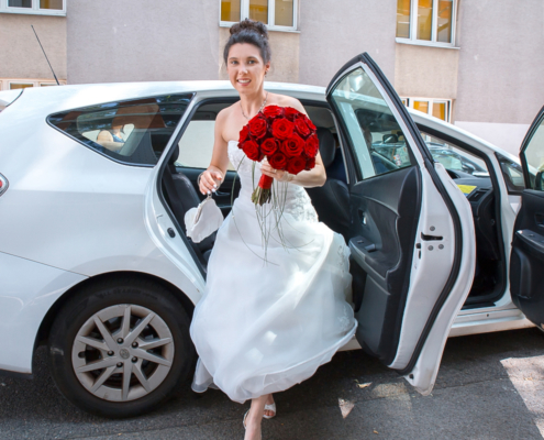 Standesamt Fotos Wien - Ankunft der Braut